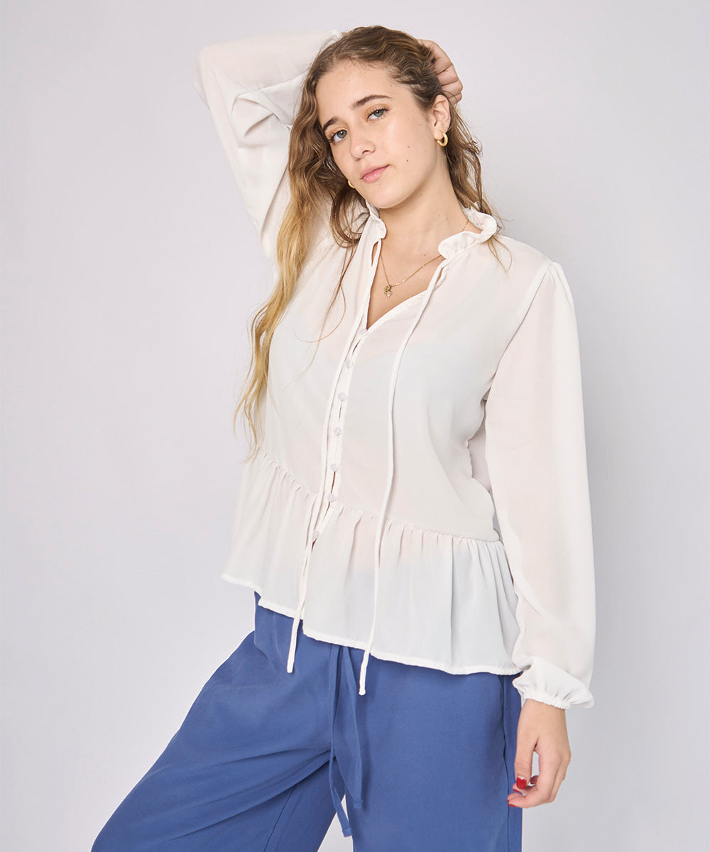 Blusa Sofía Blanca Klazed