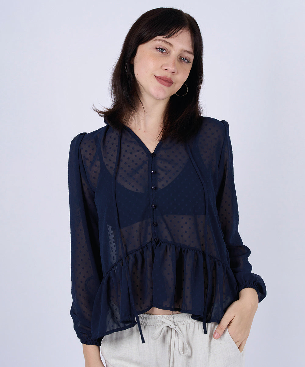 Blusa Sofía Azul Klazed