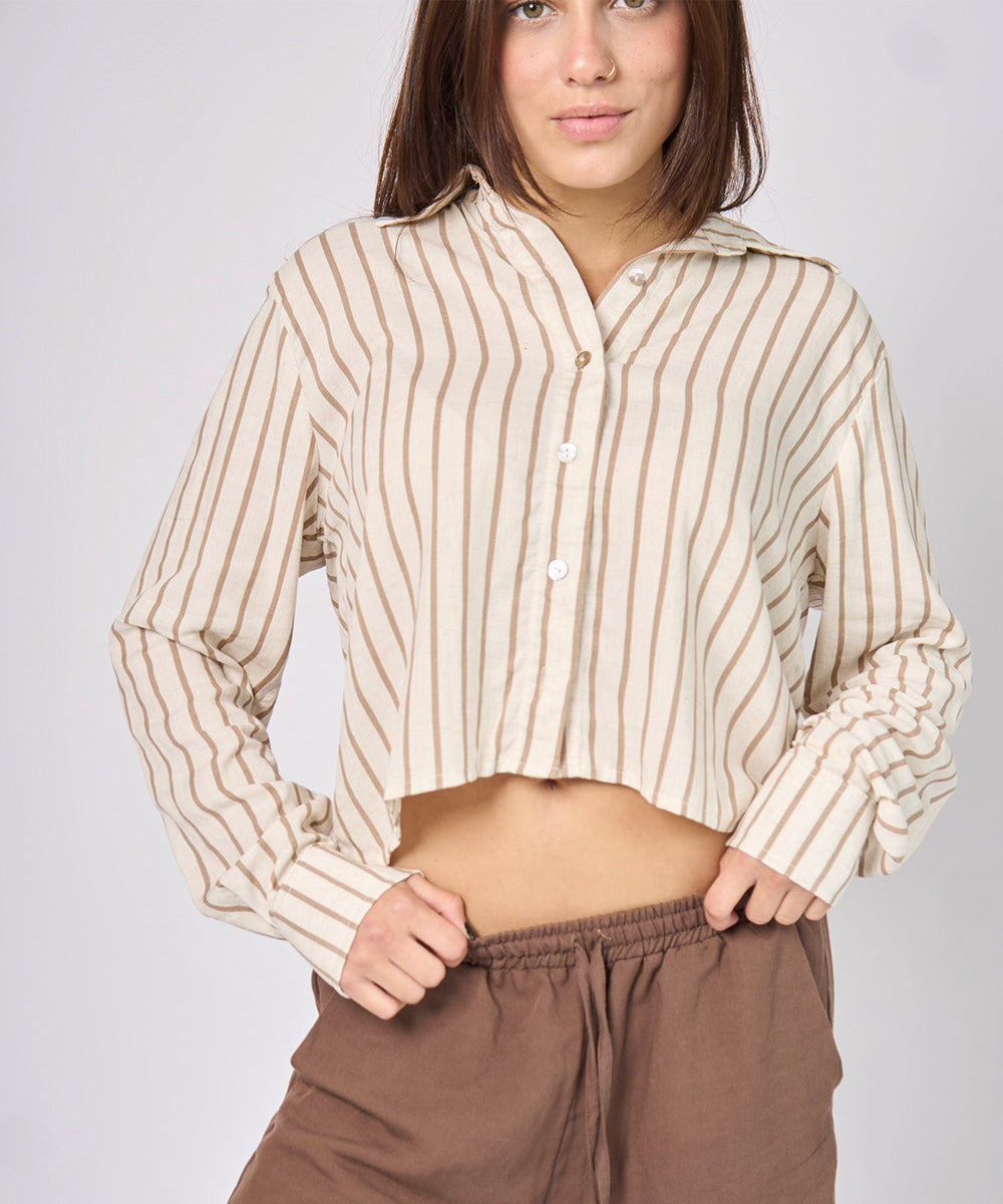 Blusa Elothie Beige - Klazed